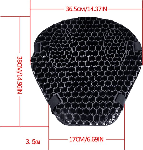 Universal Motorcykel Honeycomb Pude