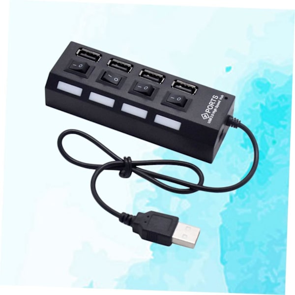 USB-hub 2.0 USB-adapter 4 uttak USB-splitter USB-enhetstilkobling