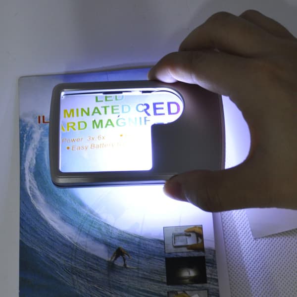 3X 6X High Quality Dual Illuminated Magnifier Handheld Magnifying Glass