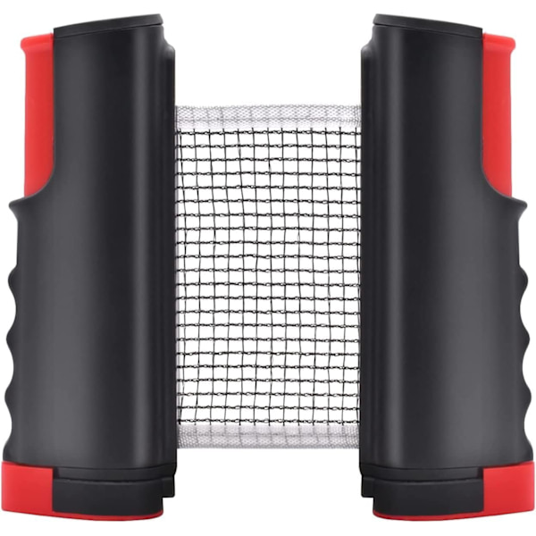 Innfellbart bordtennisnett, kan klemmes fast på ethvert skrivebord (egnet for bord under 6 fot lange og under 1,8
