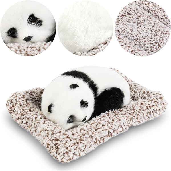 Grå bambuskull luftrensende poser, sovende panda bilpynt