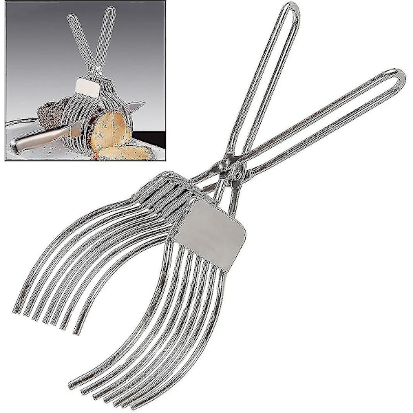 Rostbiffstång i rostfritt stål Kött Bröd Skivtång Lök