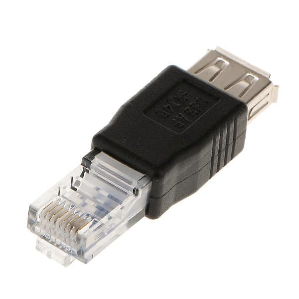 RJ45 Han til USB A Hun Adapter Stik LAN Netværk Ethernet Router Stik