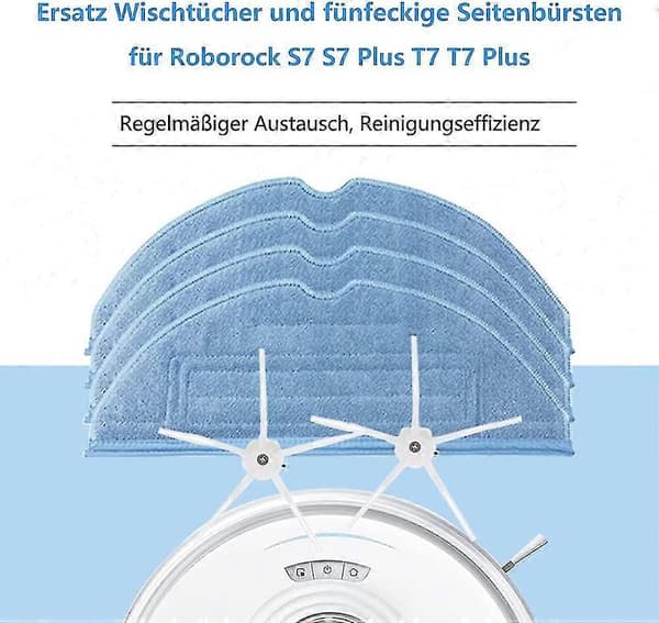 Cleaning cloths for S7 T7s T7plus G10, Replacement accessory kit for robot vacuum cleaner