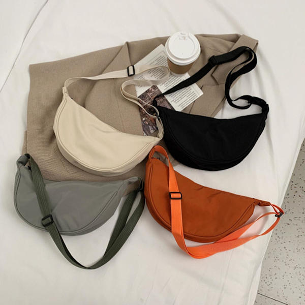 Personlighet Axelväska Dumpling Väska Plånbokshållare Crossbody Väskor Handväska Orange