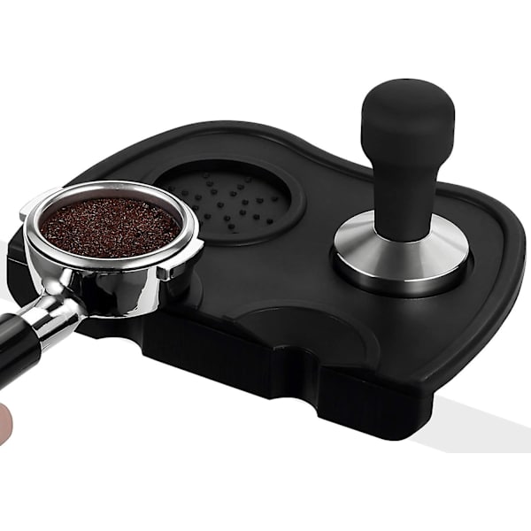 Silikone Espresso Tampningsmåtte, Anti-Skridsikker Espresso Tampmåtte til Barista Værktøj Hjem Køkken Kontor Bar Shop Arbejdsbord, 6,1 Tommer x 8,3 Tommer