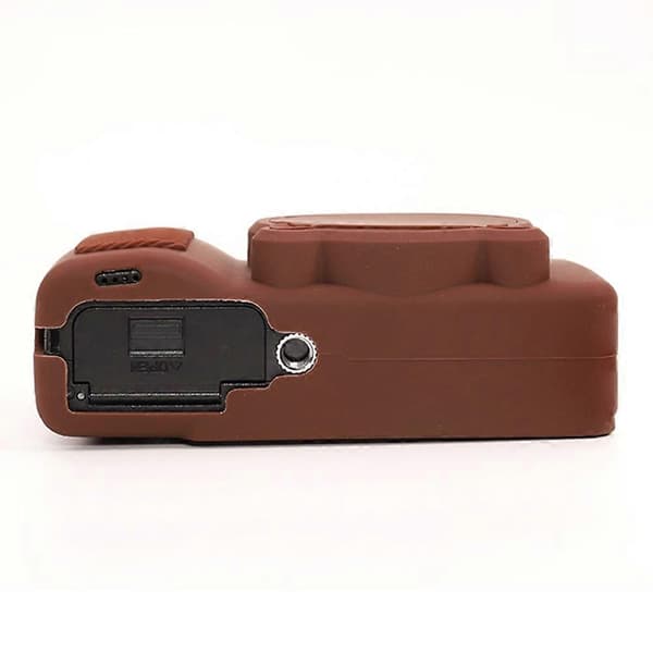 f3V Camera Protection for Ricoh GR IIIx GR III, Scratch-Resistant Silicone L1b Protective Case - Coffee