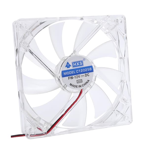 Copper CPU Cooling Fan Silent 12cm Computer Case Fan LED Radiator for Gaming
