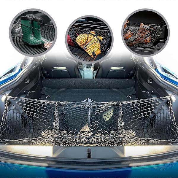 Envelope-Style 3-Pocket Cargo Net for Corvette 2015-2019