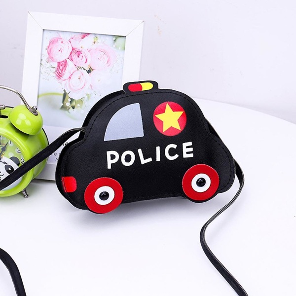 Car Shape Axelväskor Pu Läder Crossbody-väskor Mini myntväska för barn Rosa