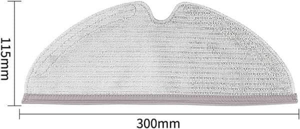 Vaskbare moppkluttilbehør kompatible med Xiaomi Roborock T8 / Q7 Max/Max+ robotstøvsuger erstatningsmoppklutsett reservedeler (2 stk)