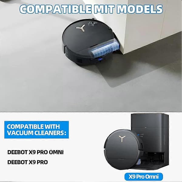Tilbehørssæt til ECOVACS DEEBOT X9 PRO OMNI / X9 PRO Robotstøvsuger, Reservedele
