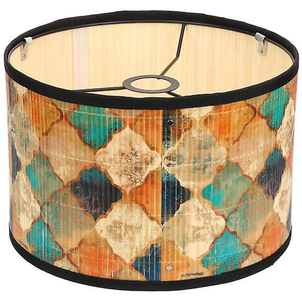 Hängande Lampskärm Dekorativ Bambuljusskärm Vardagsrum Sovrum Lampskärm 30x30cm