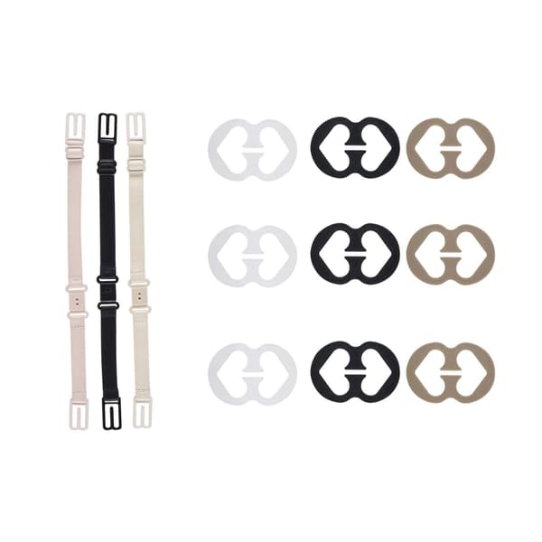 12 stk BH-stroppholdere elastiske sklisikre stroppholdere