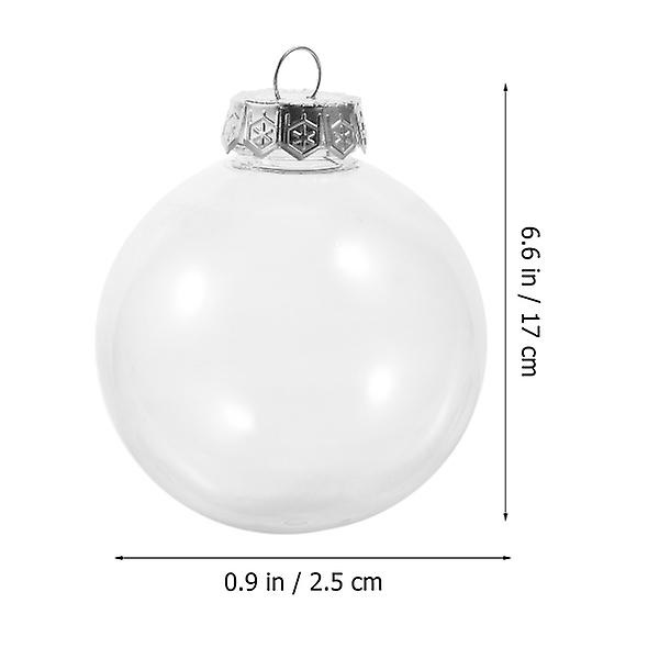 12 stk Julepynt Kule Ornamenter Dekorative Kuler Julerfestgaver DIY Klar Plast