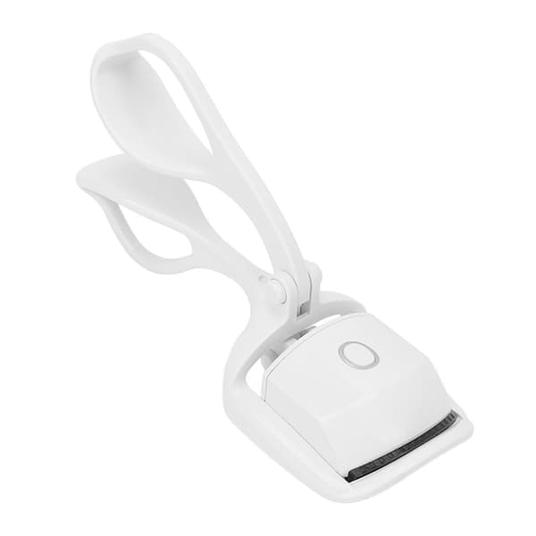 Heated Eyelash Curler 2 Temperature Settings USB Rechargeable Smart Long Lasting Handheld Electric Eyelash Curler White