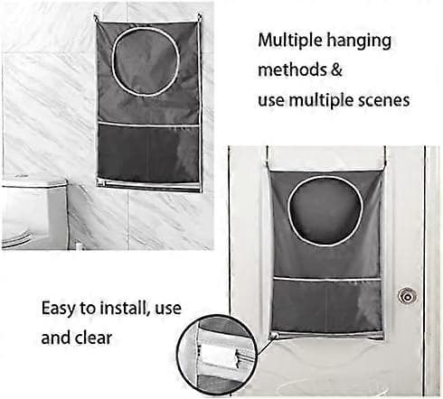 2 Pieces Hanging Laundry Baskets, Large Capacity Hanging Storage Basket