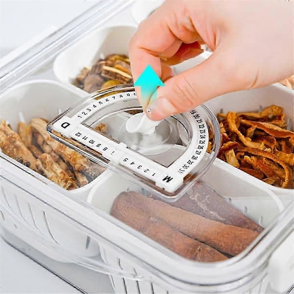 Divided Serving Tray with Lid, 8 Compartments, Vegetable Tray, Portable Square Snack Box, Stackable Trav js