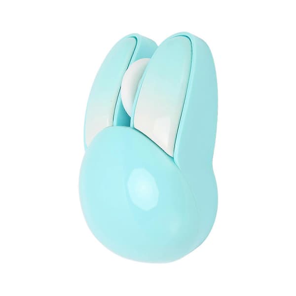 Cute Rabbit Wireless Mouse 2.4G Adjustable DPI Sensitivity 10m Effective Range Battery Powered Silent Mouse Gaming Mice Blue