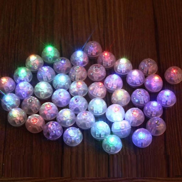 30stk Led Ball Lampe Farge Muiticolor Lys Basseng Hage Dekor