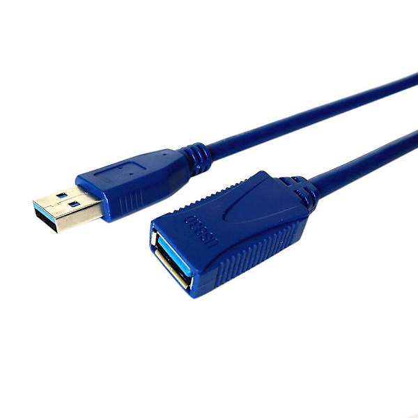 USB 3.0 A Han-stik til Hun-stik 1m/3.2ft Super Hurtig Forlængerkabel Blå