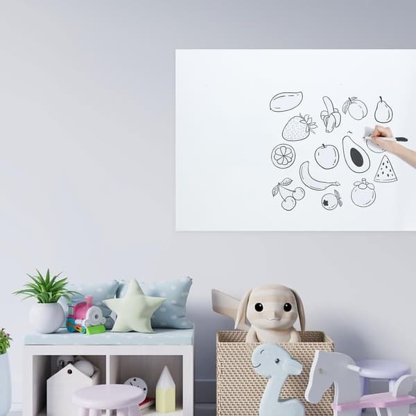 Whiteboard Sticker for Wall, Reusable Erasable Whiteboard Sticker