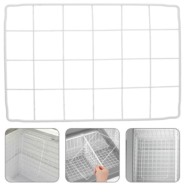Freezer Compartment Divider Multi-layer Grid Shelf for Popsicles Adjustable Freezer Dividers for Food and Drinks Ventilated Design for Freshness