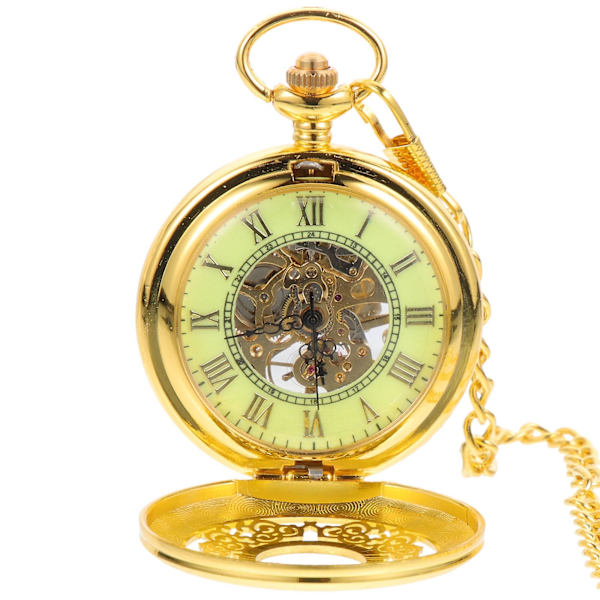 Digitalt Fickur Romerska Siffror Fickur Fickur Steampunk Retro Mekaniskt Ur Retro Vintage Mekaniskt Ur Gyllene