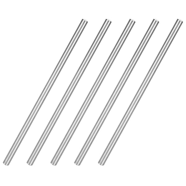 5 runde aksler 4100‑0006‑150 i rustfrit stål Φ6mm kompatible med TETRIX-robotter