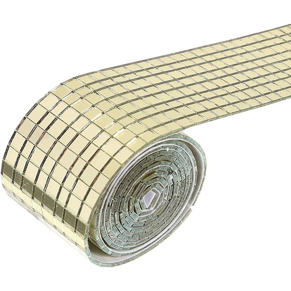1 Rulla Itseliimautuvia Mosaiikkilaattoja Neliömäisiä Lasipeilejä Mosaiikkilaattoja Peilimosaiikkitarroja Mosaiikkiseinätarroja Peiliä Tarroja DIY:lle