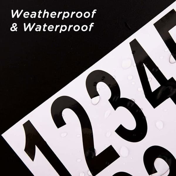 Mailbox Number Stickers, 10 Sheets, Waterproof, for Mailboxes and Address Numbers