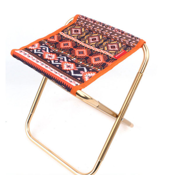 Sammenleggbar krakk aluminiumslegering bærbar sammenleggbar stol Mazha utendørs lett sammenleggbar krakk (brennende sol