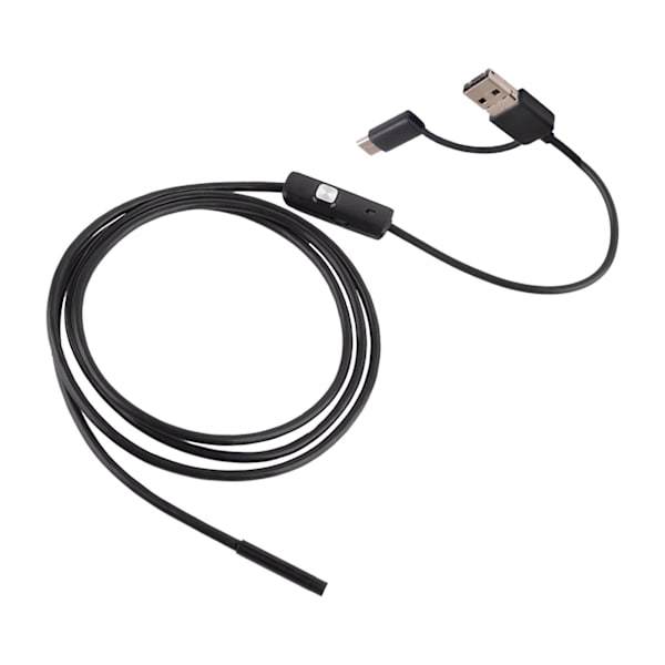 Tre-i-ett Endoskop Vanntett 7mm Sonde 5m Lang Linje Industrielt Endoskop 5M