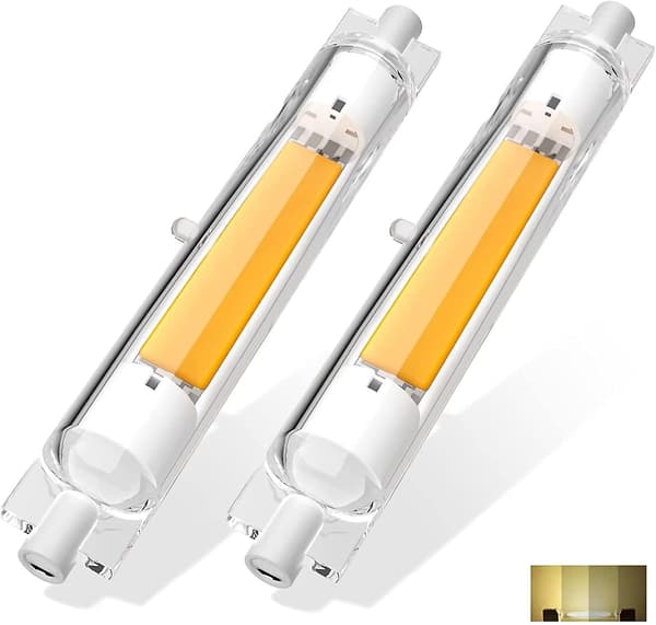 2 pcs R7s 118mm LED Bulb 30w Dimmable, Warm White 3000k, Flicker-Free