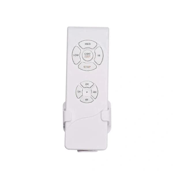 HA~Remote Control Compatible Fan Lamp Light On/Off Wind Speed Control 1/2/4h Timer -c