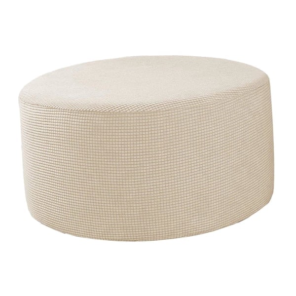 1/2/3/5 Avtagbara ottomanöverdrag runt skydd Beige 1 st
