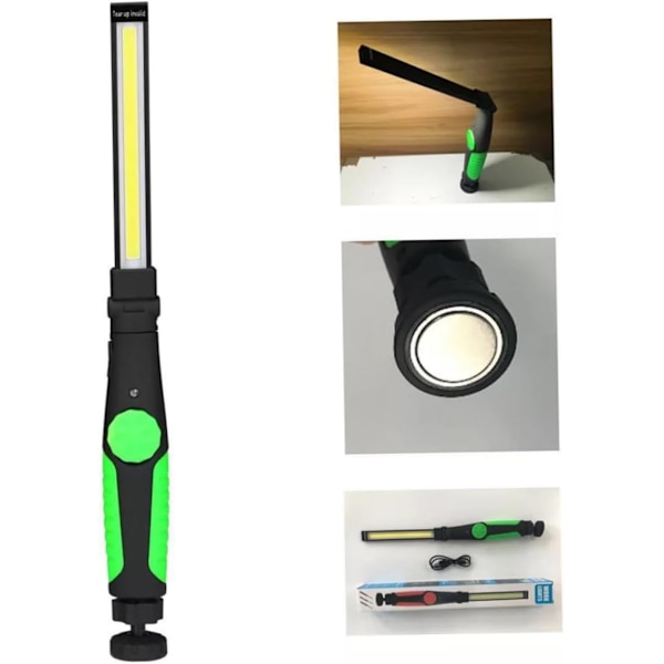Ultra Lys Genopladelig Foldbar Lakinspektionslys/Hvirvelfinder Magnetisk USB Lommelygte Genopladelig Led Lommelygte Uv Lommelygte
