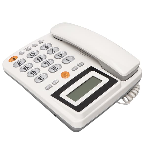 Corded Fixed Phone Caller ID Enhanced HD Hands-Free Calling Adjustable Brightness Big Button Phone for Seniors