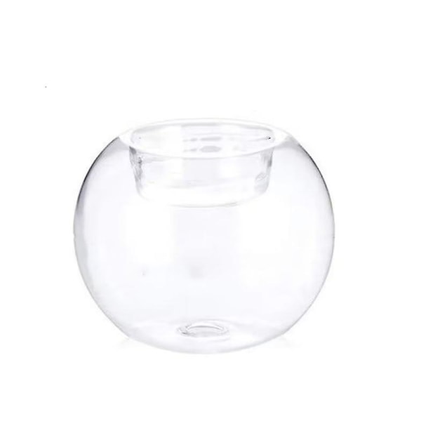 Klassiske lysstativer Glassholdere til bryllup telysholdere Bord Spiseglassholder Stand Bar Party Home Decor(2stk, gjennomsiktig)