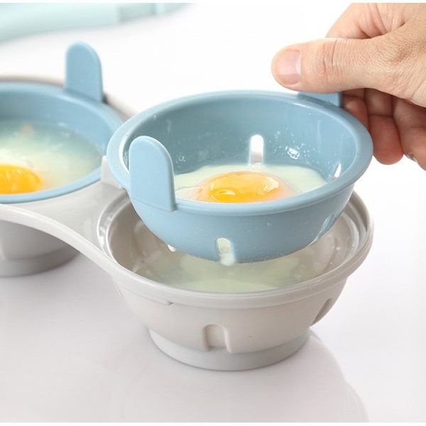 Blå Creative Microwave Damped Egg Form Box