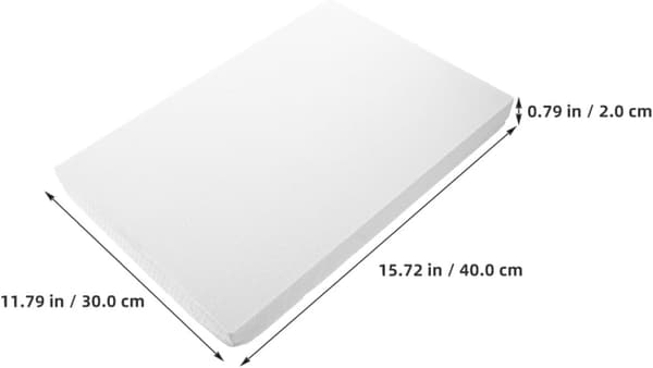 2 stk hvide skumplader 30x40cm 2cm tykke til gør-det-selv-håndværk, dioramabase og landskabstilbehør