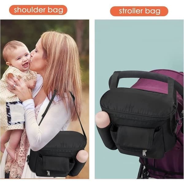 Stroller Bag, Universal Stroller Organizer, Stroller Organizer Bag, Stroller Diaper Bag, Large