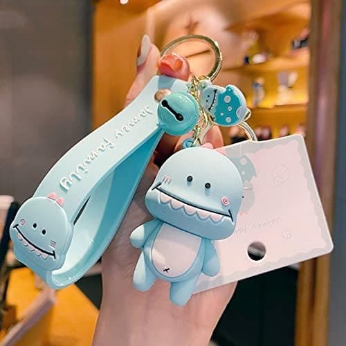 Creative Cute Kawaii Tiger Panda Dinosaur Design Pendant Keychain Keyrings