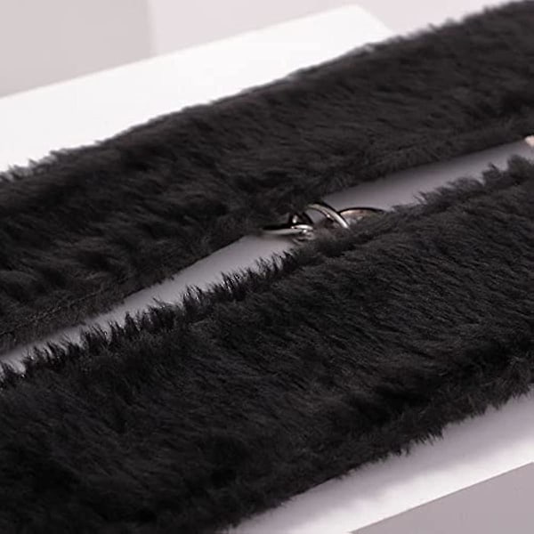 Punk Ny Fluffy Håndledd Lær Håndjern Armbånd Mykt Plysjfôr Håndledd Håndjern Armbånd Benmansjetter Rollespill Treningsbånd Bånd Avtakbar For Ho