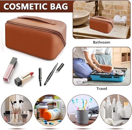 Bruna, damrejsetasker, store makeuptasker, rejsemakeup