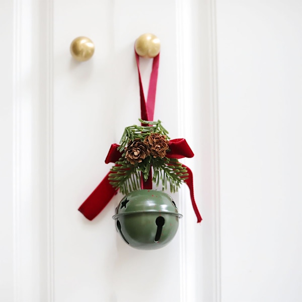 5 st julbellsmycken Julgran Hängande Dekorationer Metall Jingle Bells Julgran Hängande Smycke för Semester