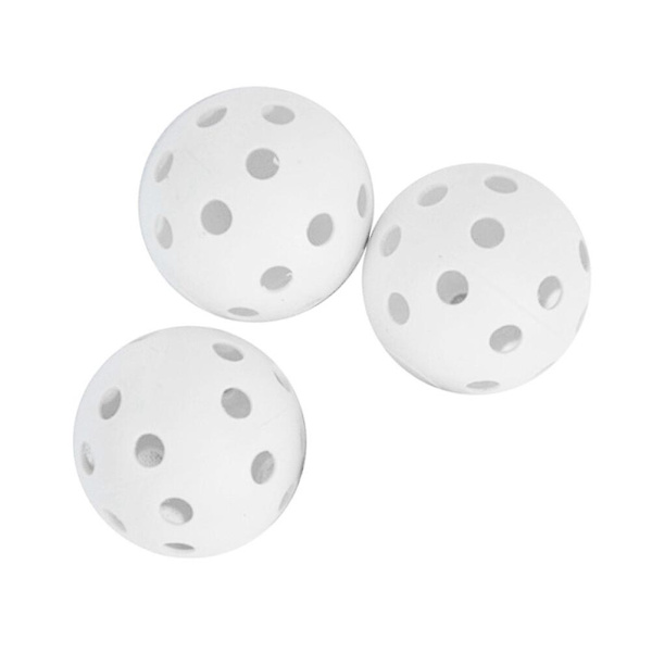 3 st Luftflödes Håliga Bollar Plast Träningsbollar För Övning (vit) Vit 3 st