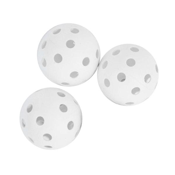 3 stk. Air Flow Hollow Balls Plast Treningsballer For Øvelse (hvit) Hvit 3 stk.