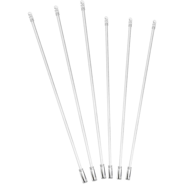 6 stk. Kroge Gardiner Transparent Gardinstang Klar Vindue Blindstang Vertikal Blindstang Transparent Transparent 45X1.3CM