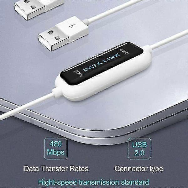 Bærbar USB PC til PC Overførselskabel Online Del Synkroniseringslink Net Direkte Datafiloverførselsbro Nem Brug Ny Tw